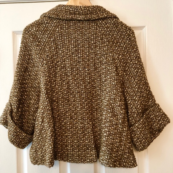 NWOT New OPENING CEREMONY brown tweed jacket  M - Picture 3 of 6